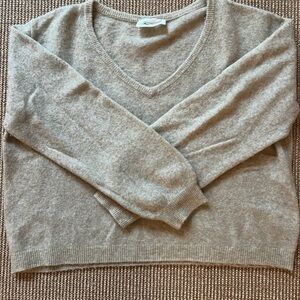 American Vintage V-Neck Sweater - Beige